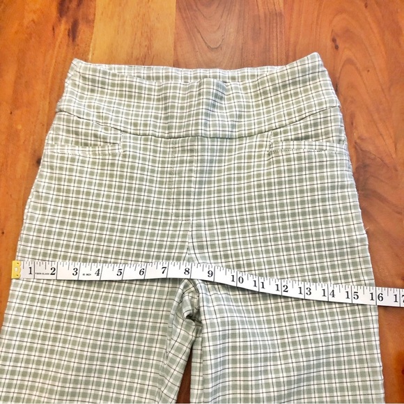 SUZY Pastel Green Gingham Plaid Cottagecore High Rise Trousers Pants. Medium - Picture 6 of 13